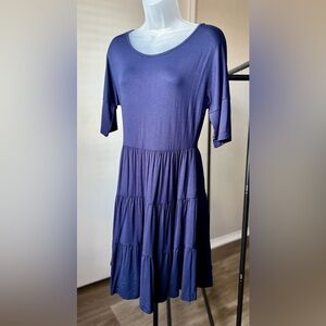 Chic Women's Dress in Navy